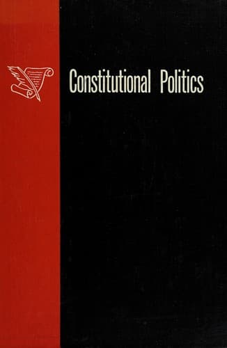 Tapa de Constitutional politics