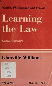 Tapa de Learning the law