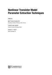Tapa de Nonlinear transistor model parameter extraction techniques