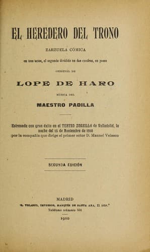 Tapa de El heredero del trono