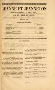 Tapa de Jeanne et Jeanneton