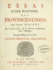Tapa de Essai d'une histoire des Provinces-Unies, pour l'année MDCXXI