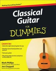 Tapa de Classical guitar for dummies