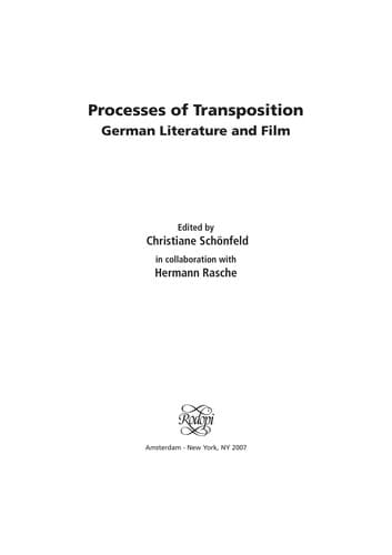 Tapa de Processes of transposition