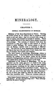 Tapa de Manual of mineralogy, including observations on mines, rocks, reduction of ores