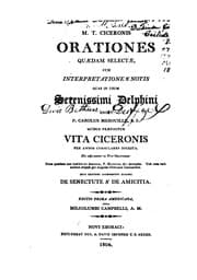 Tapa de M.T. Ciceronis Orationes quaedam selectae