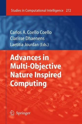 Tapa de Advances in multi-objective nature inspired computing