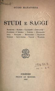 Tapa de Studi e saggi