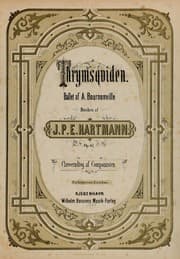 Tapa de Thrymsquiden ballet, op.67