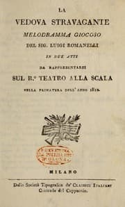 Tapa de La vedova stravagante