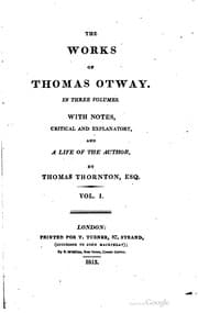 Tapa de The works of Mr. Thomas Otway