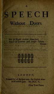 Tapa de A speech without doors