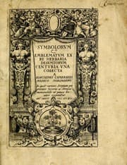 Tapa de Symbolorvm et emblematvm ex re herbaria desvmtorvm centvria vna