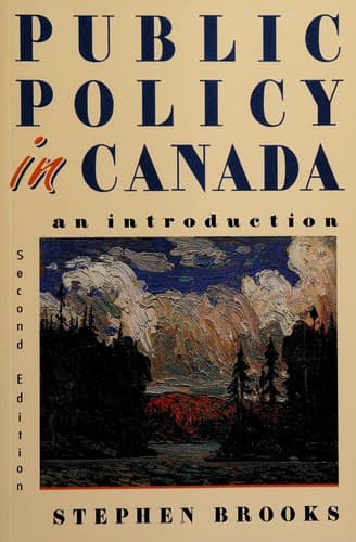 Tapa de Public policy in Canada