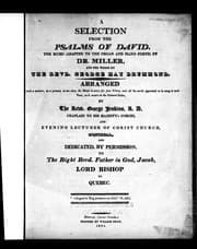 Tapa de A selection from the Psalms of David