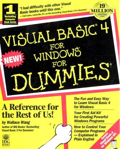 Tapa de Visual Basic 4 for Windows for dummies
