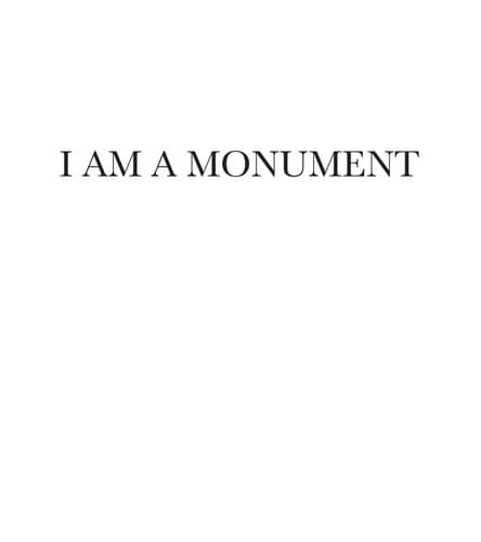 Tapa de I am a monument