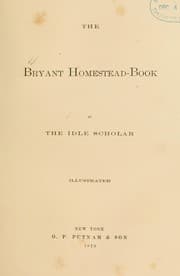 Tapa de The Bryant homestead-book