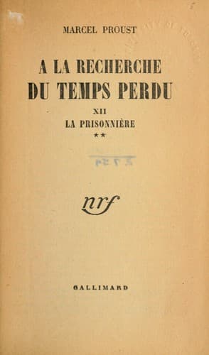 Tapa de À la recherche du temps perdu