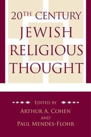 Tapa de 20th century Jewish religious thought