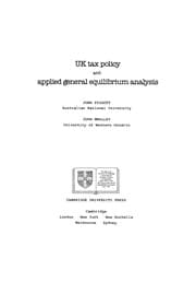Tapa de UK tax policy and applied general equilibrium analysis