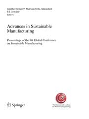 Tapa de Advances in Sustainable Manufacturing