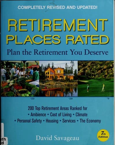 Tapa de Retirement places rated