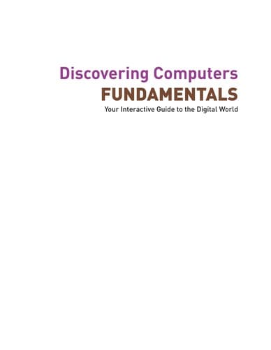 Tapa de Discovering computers