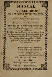 Tapa de Manual de relijiosas
