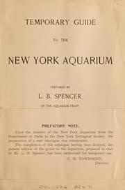 Tapa de Temporary guide to the New York Aquarium