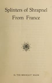 Tapa de Splinters of shrapnel from France