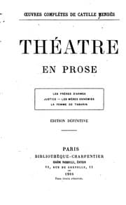 Tapa de Théâtre en prose ..