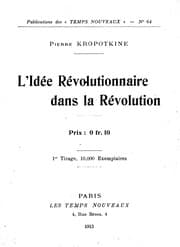 Tapa de L'idée révolutionnaire dans la révolution