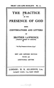 Tapa de The Practice of the Presence of God