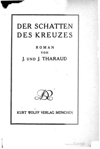 Tapa de Der Schatten des Kreuzes
