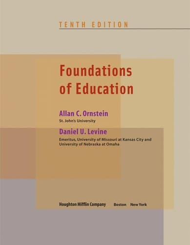 Tapa de Foundations of education