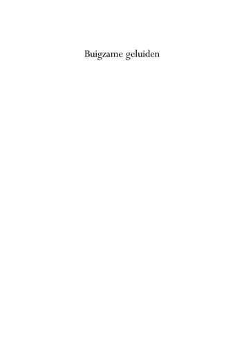 Tapa de Buigzame geluiden