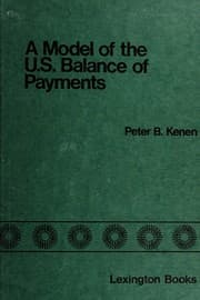 Tapa de A model of the U.S. balance of payments