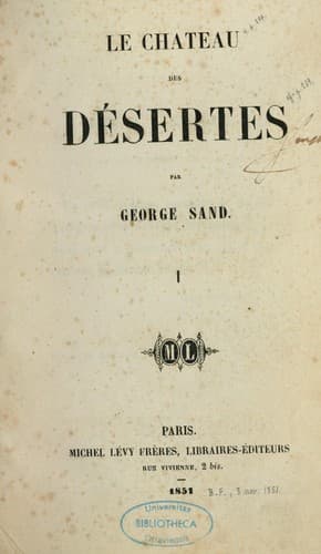 Tapa de Le château des désertes