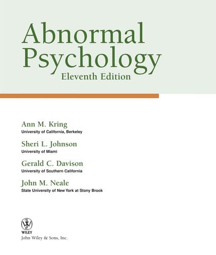 Tapa de Abnormal psychology