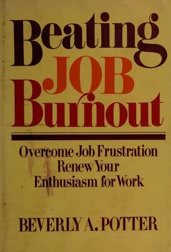Tapa de Beating job burnout