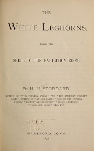 Tapa de The white leghorns