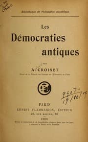 Tapa de Les démocraties antiques