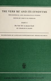 Tapa de The verb 'be' and its synonyms