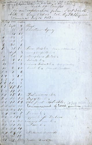 Tapa de Plant lists, notes, and correspondence
