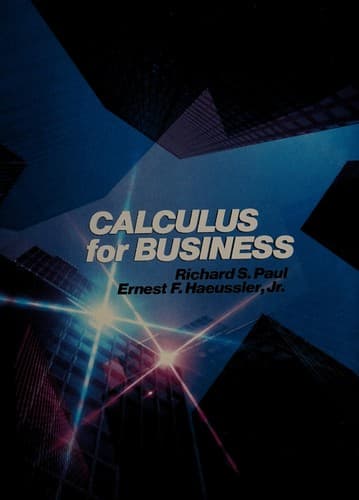 Tapa de Calculus for business
