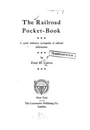 Tapa de The railroad pocket-book