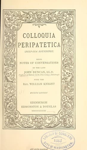 Tapa de Colloquia peripatetica ...