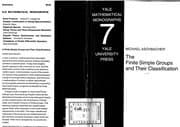 Tapa de The finite simple groups and their classification