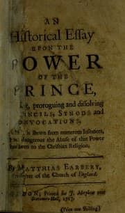 Tapa de An historical essay upon the power of the Prince